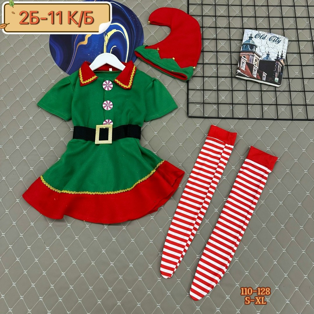 рождественские костюмы,костюм эльфа для девочки,костюм эльфа санты для девочки,костюм новогоднего эльфа,эльф костюм