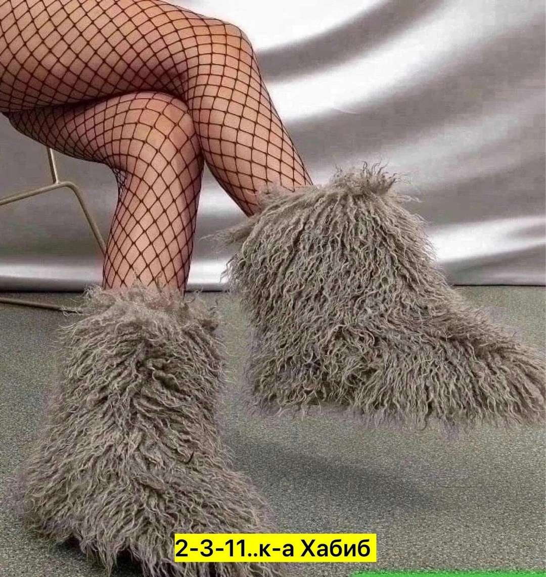 пушистые сапоги,меховая ,меховые сапоги,,сапоги пушистые женские