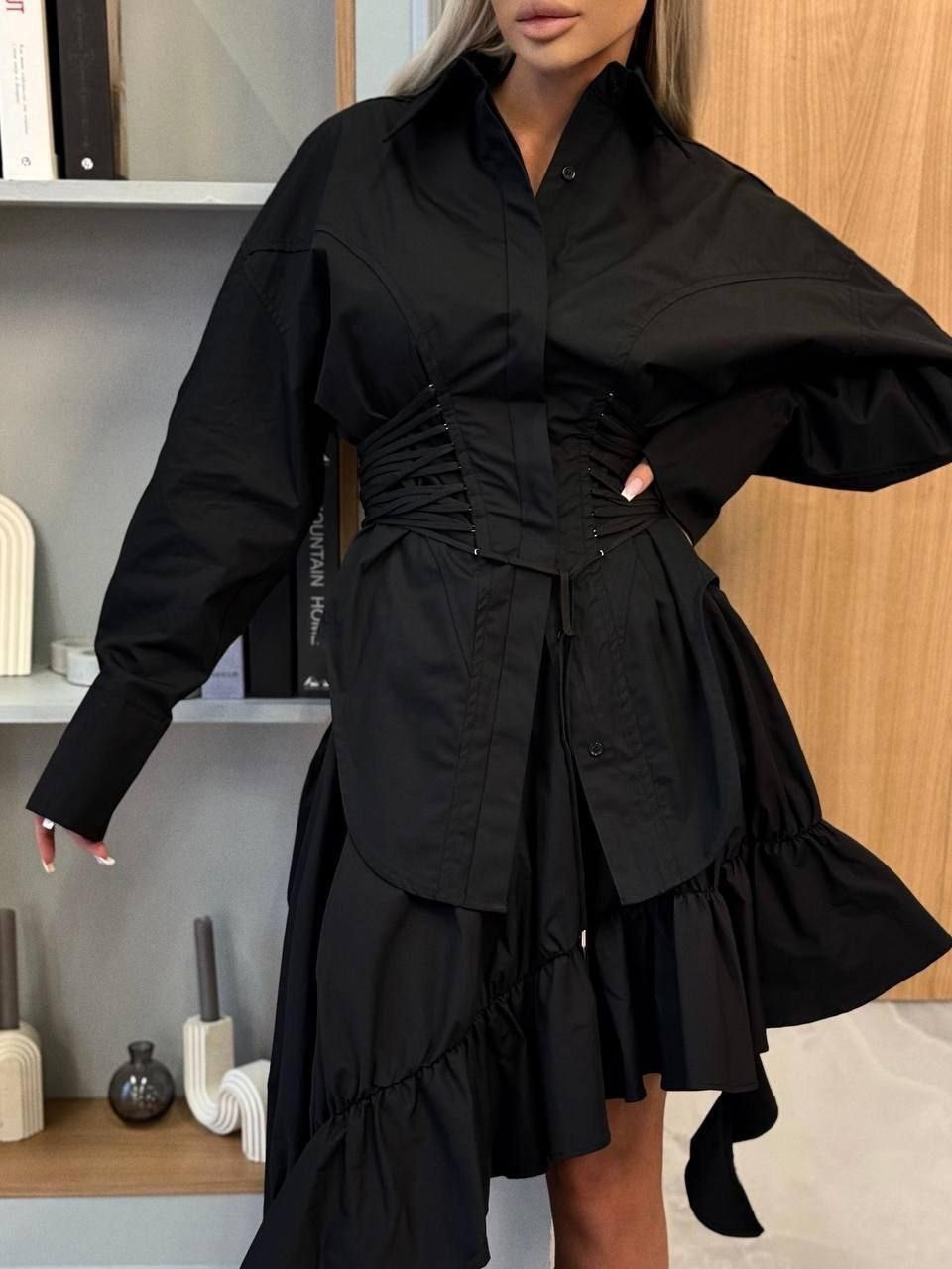 платье широкое,асимметричное платье,платье в стиле,платье