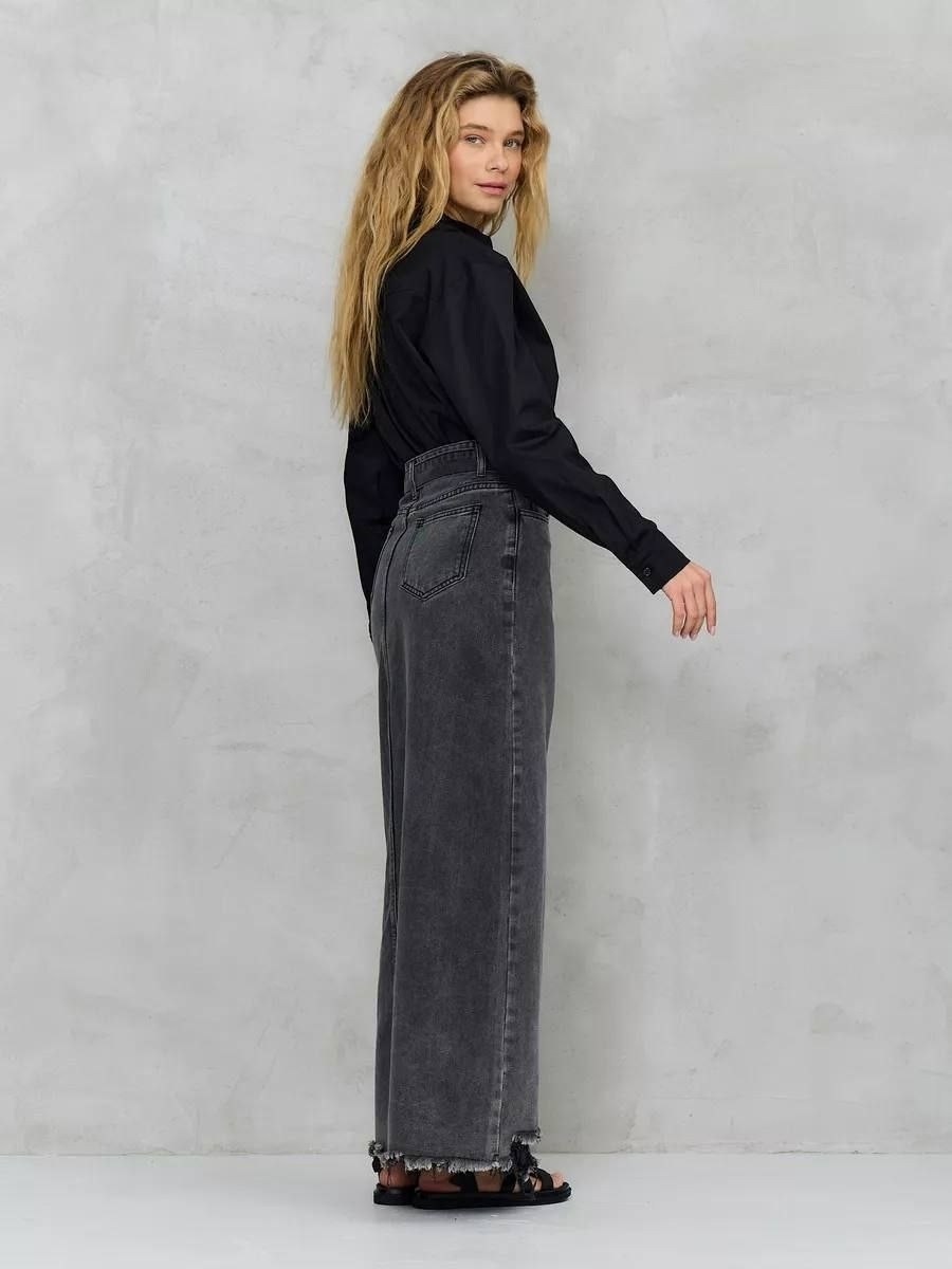 джинсовая юбка макси,джинсовая юбка длинная,длинная джинсовая юбка с разрезом,джинсовая юбка,юбка джинсовая женская