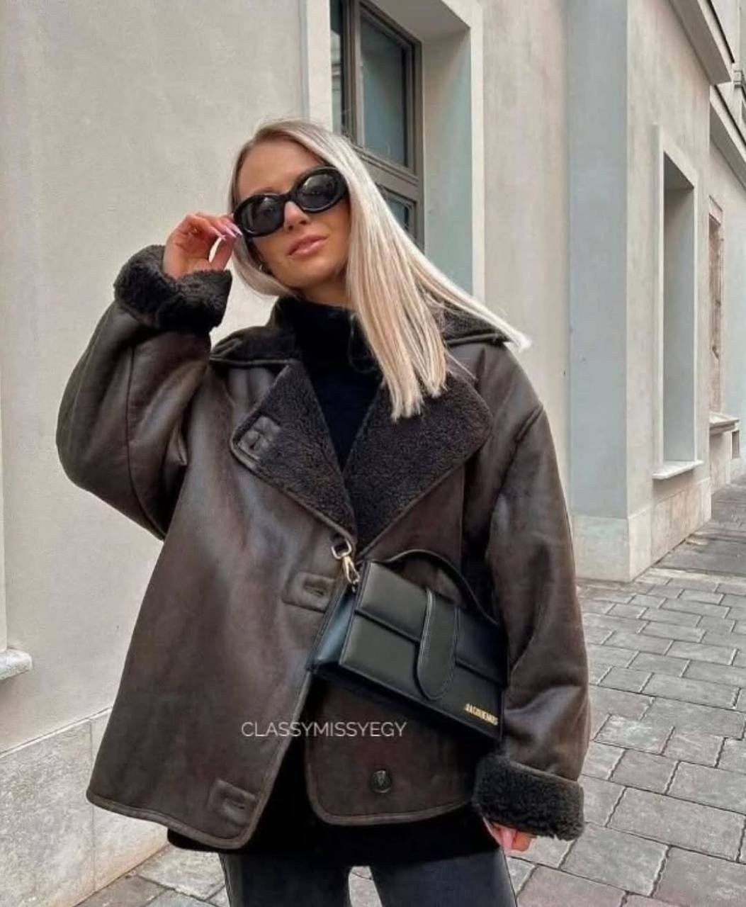 куртка из искусственной кожи женская,дубленка оверсайз,куртка оверсайз,куртка из искусственной кожи,теплое пальто