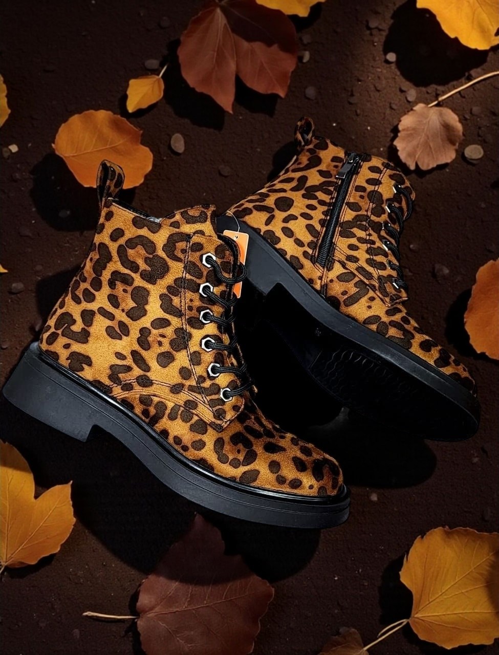 ,женские ботинки,леопардовые ботинки,модные ботинки,обуви