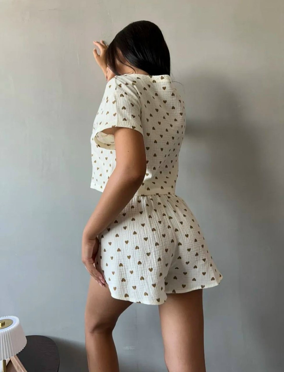 муслиновая пижама с шортами,пижама женская,пижама женская с шортам,пижама с шорты,пижама женская с шортами хлопок