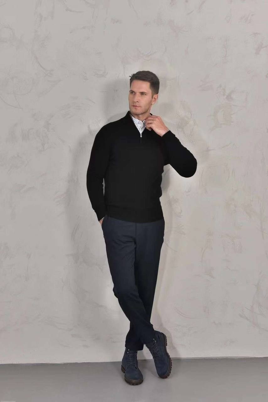 glenfield джемпер мужской с воротником на молнии,свитер мужской на молнии,свитер с воротником на молнии,свитер с воротником,кашемировый джемпер с воротником на молнии