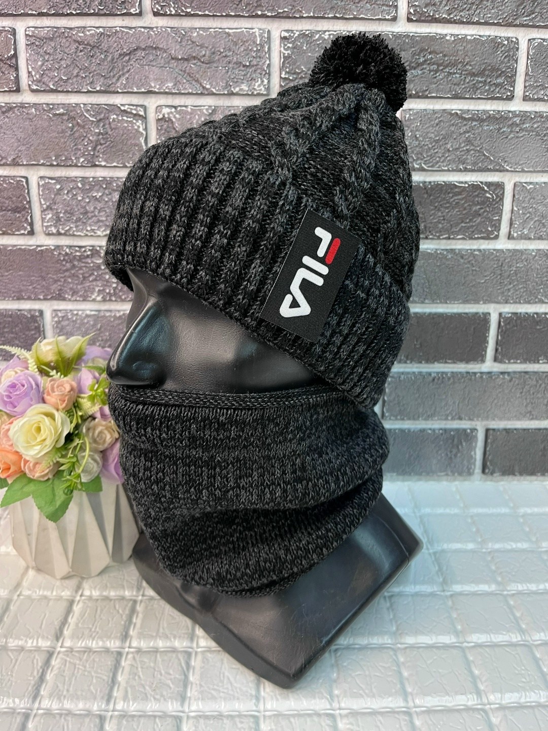 комплект шапка и снуд,комплект шапки,комплект шапка и снуд зимний мужской,комплект мужская шапка и снуд,шапка и снуд