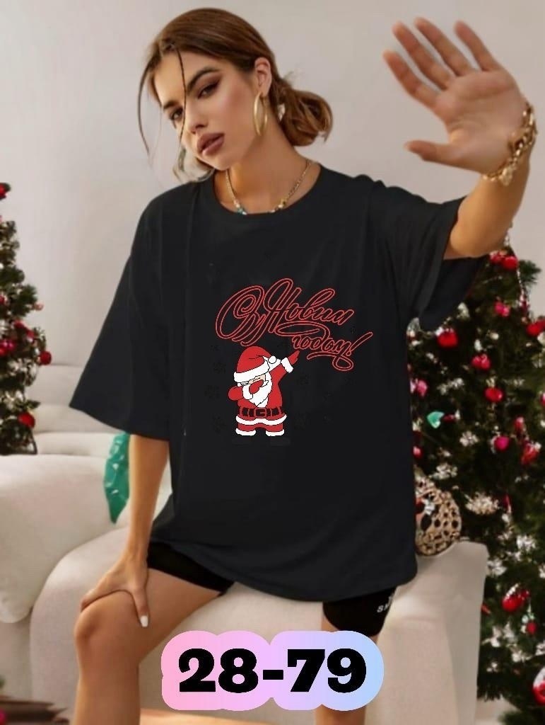 новогодняя футболка,футболка с новый годом,футболка с новогодним принтом,футболка женская,футболка