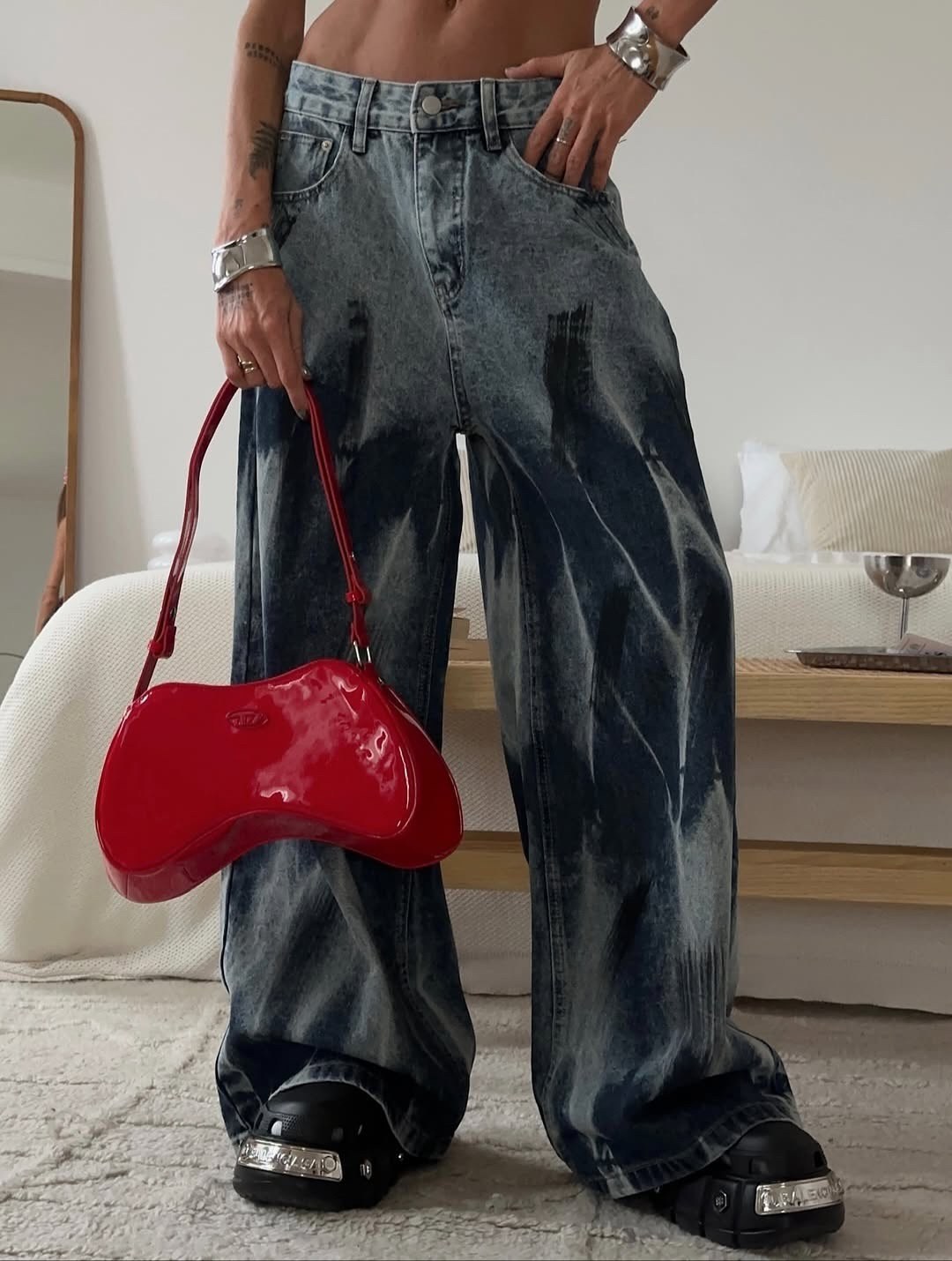 джинсы стильные,джинсы модные,широкие джинсы,одежда джинсы