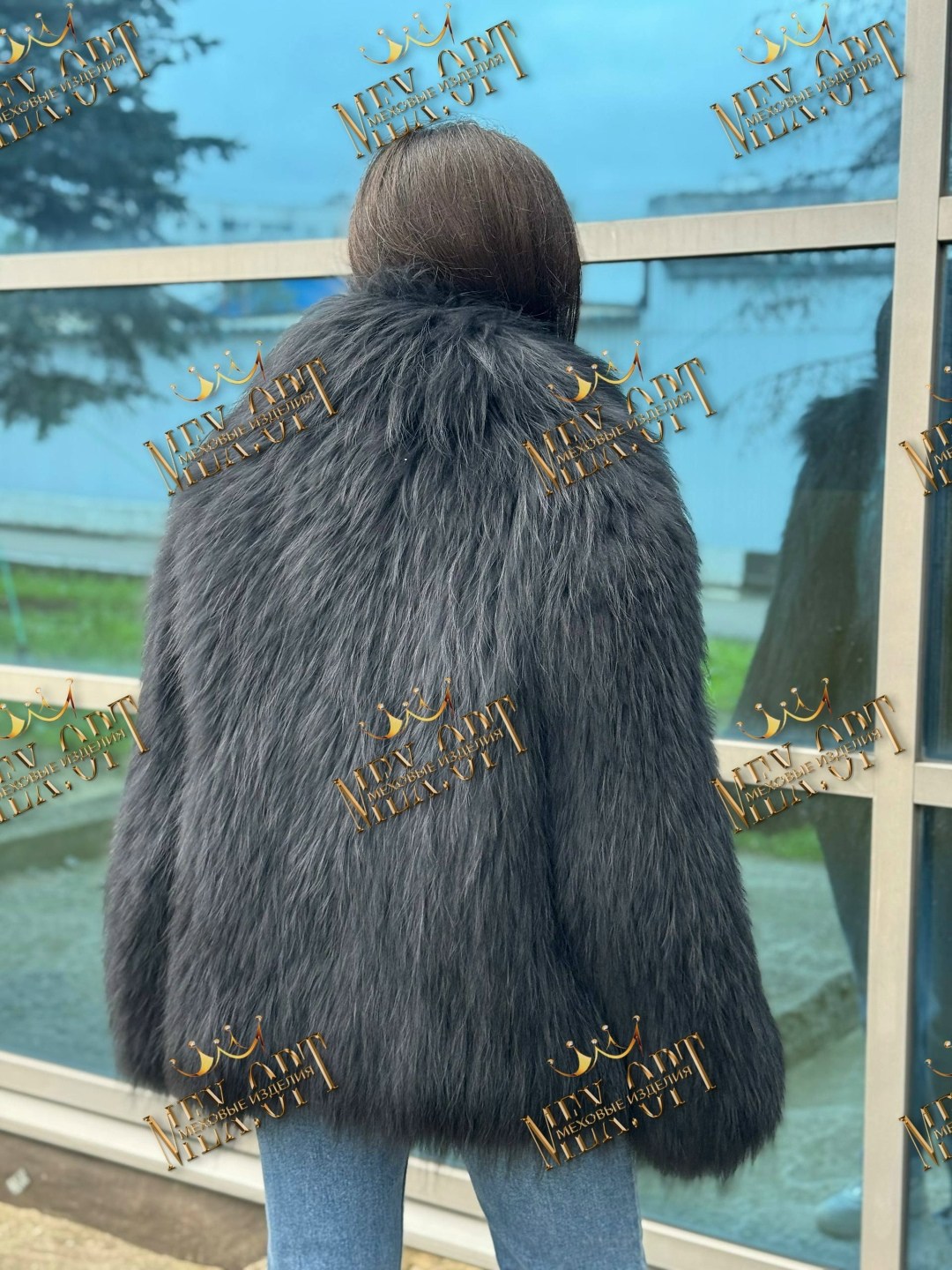 шуба из ламы,женская шуба,мех чернобурка,полушубок из чернобурки,мех песец