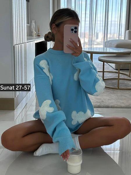 свитер в стиле оверсайз,свитер туника вязаный оверсайз,свитшот женская,свитер модный,свитер