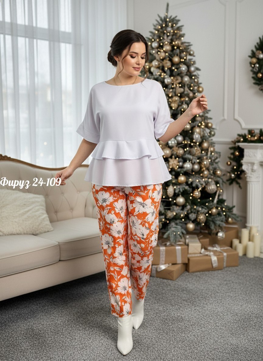 блузка удлиненная,костюм с брюками,брючный комплект,,женский костюм с брюками