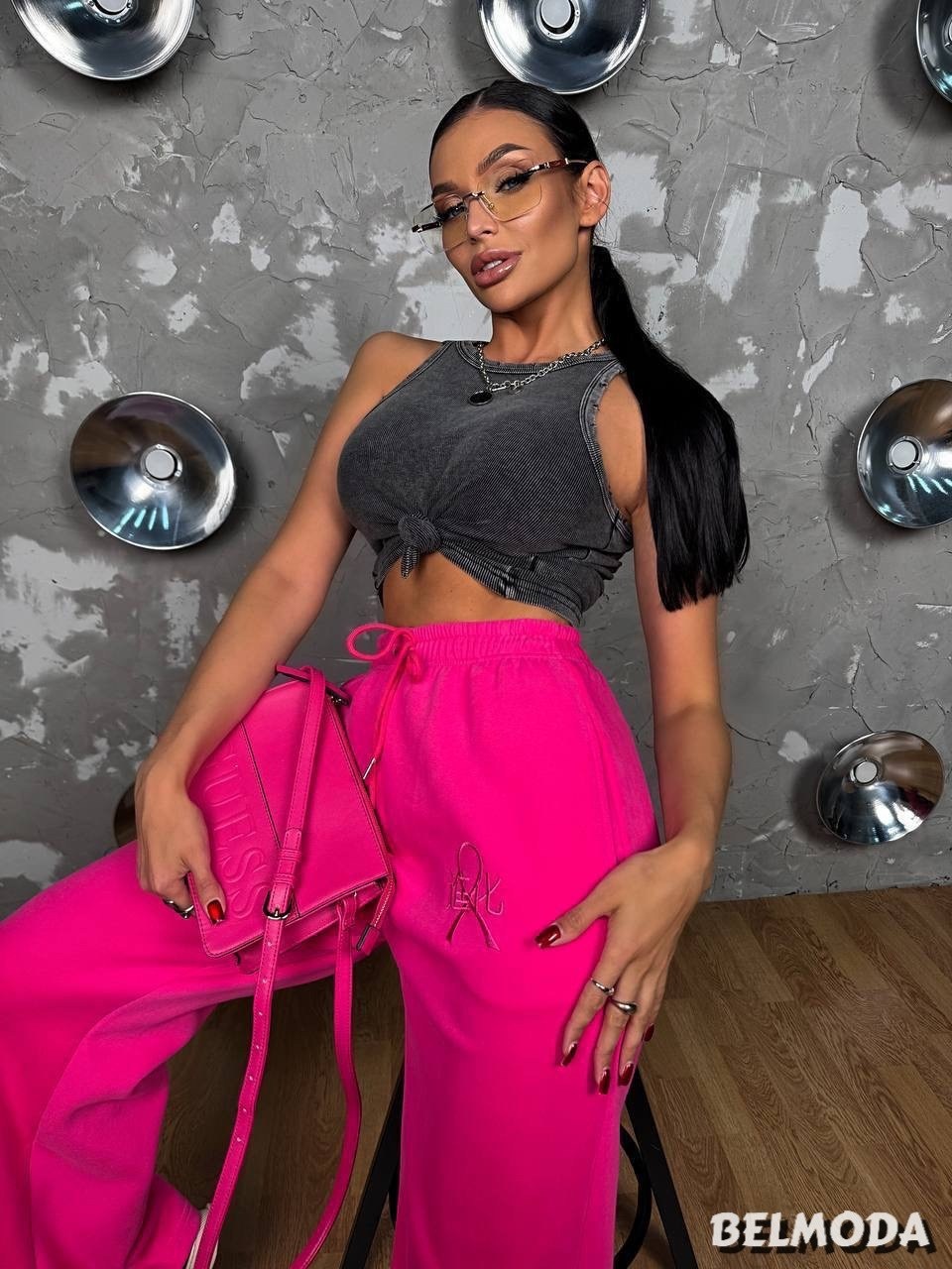 штаны фуксия,розовые брюки,брюки фуксия,джоггеры женские,брюки женские