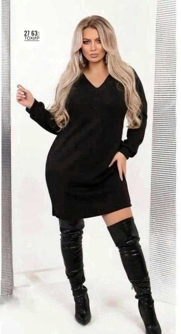 платье туника,платье ангора,платье на флисе,стильное платье,платье с капюшоном