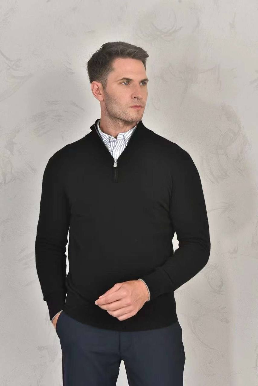 glenfield джемпер мужской с воротником на молнии,свитер мужской на молнии,свитер с воротником на молнии,свитер с воротником,кашемировый джемпер с воротником на молнии