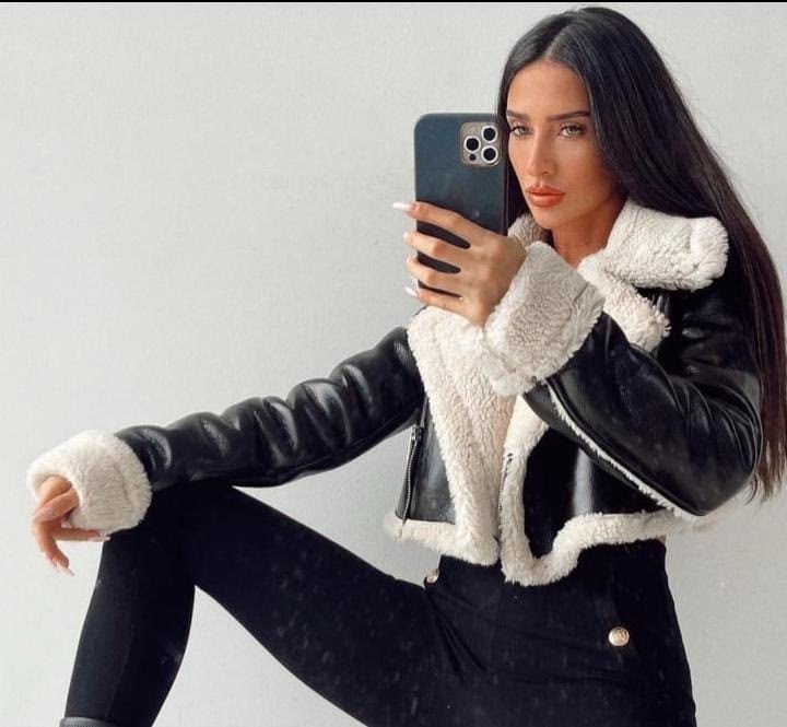 женская куртка из искусственной кожи,женская короткая куртка из искусственной кожи,женская укороченная куртка из искусственной кожи,куртка из искусственной овчины,короткая куртка из искусственной кожи