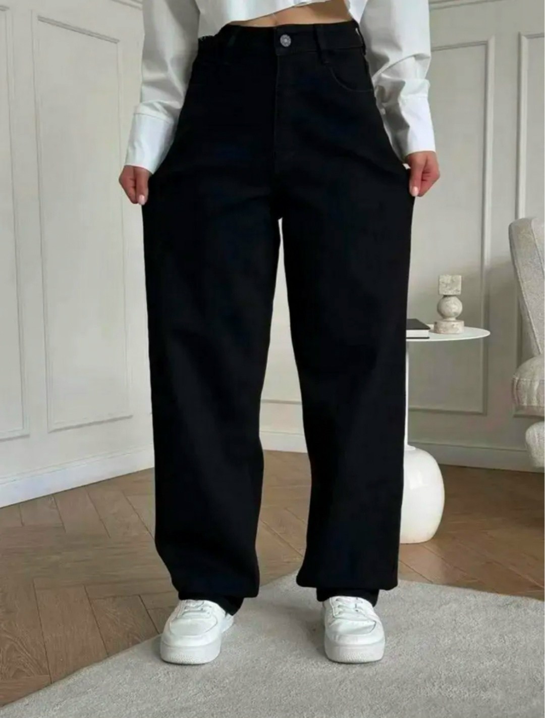 брюки джинсы,черные широкие джинсы,широкие штаны джинсы,брюки широкие,джинсы широкие