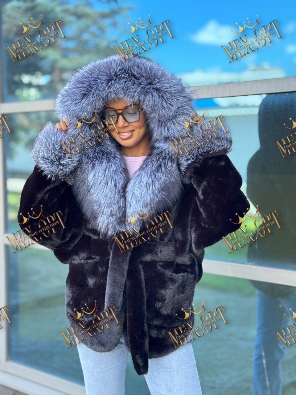 мех чернобурка,шубка,женская шуба,мех песец,куртка с мехом