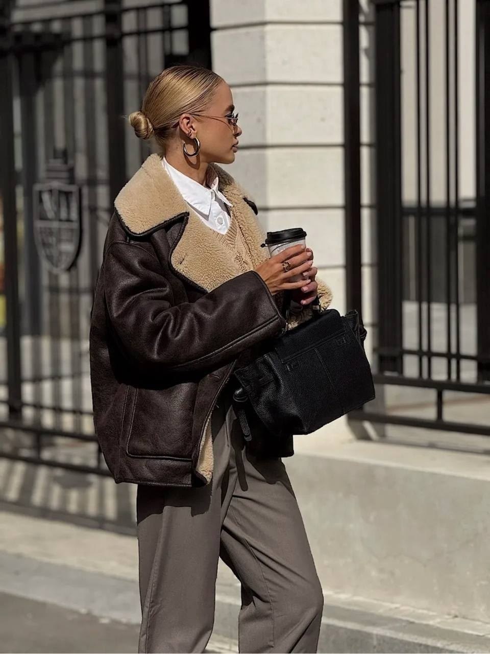 модные дубленки,стильная дубленка,повседневная куртка,стильная дубленка женская,теплая куртка