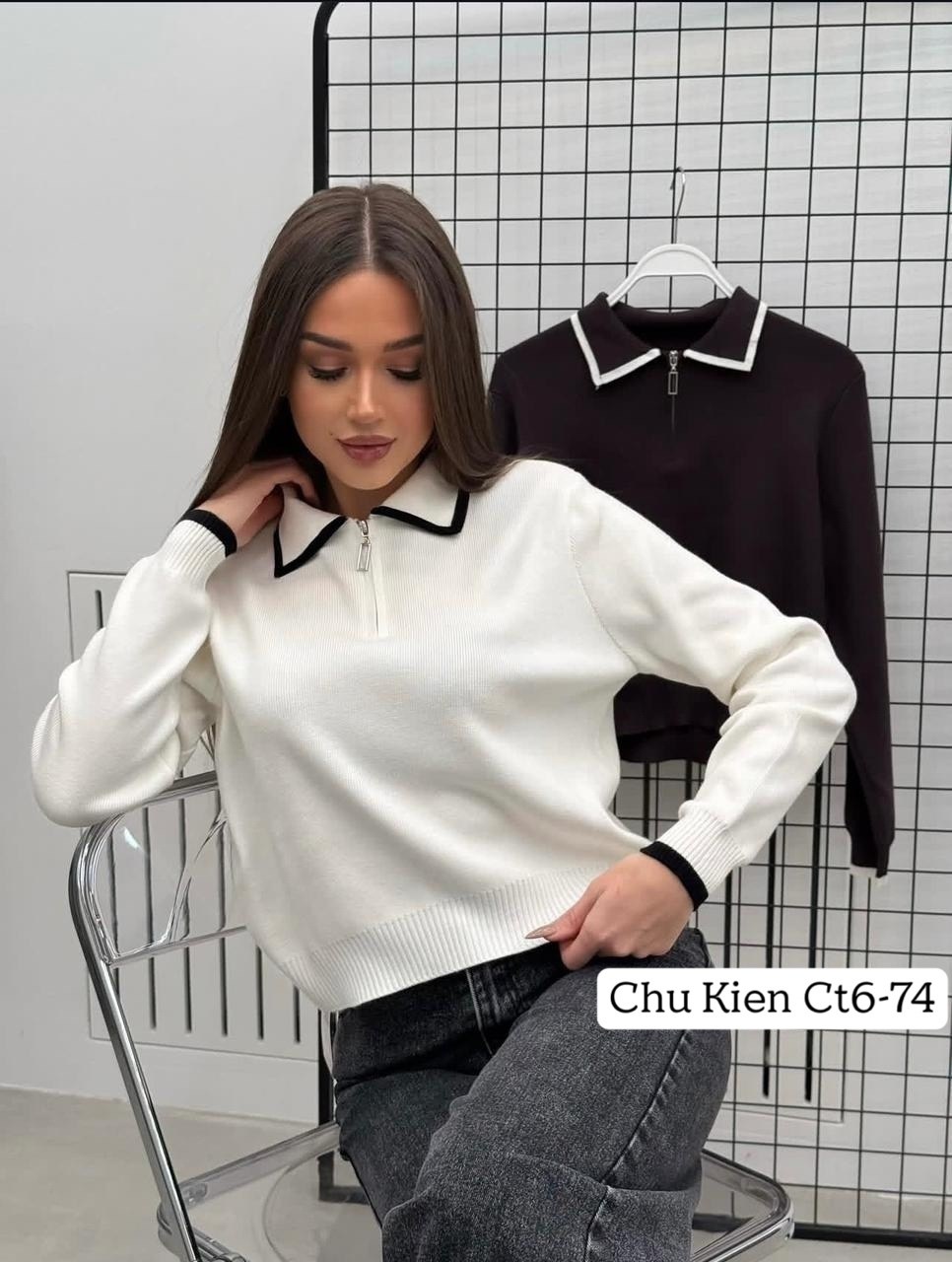 женская кофта,джемпер с замком,свитер с замком,кофта с застежкой,свитер с воротником