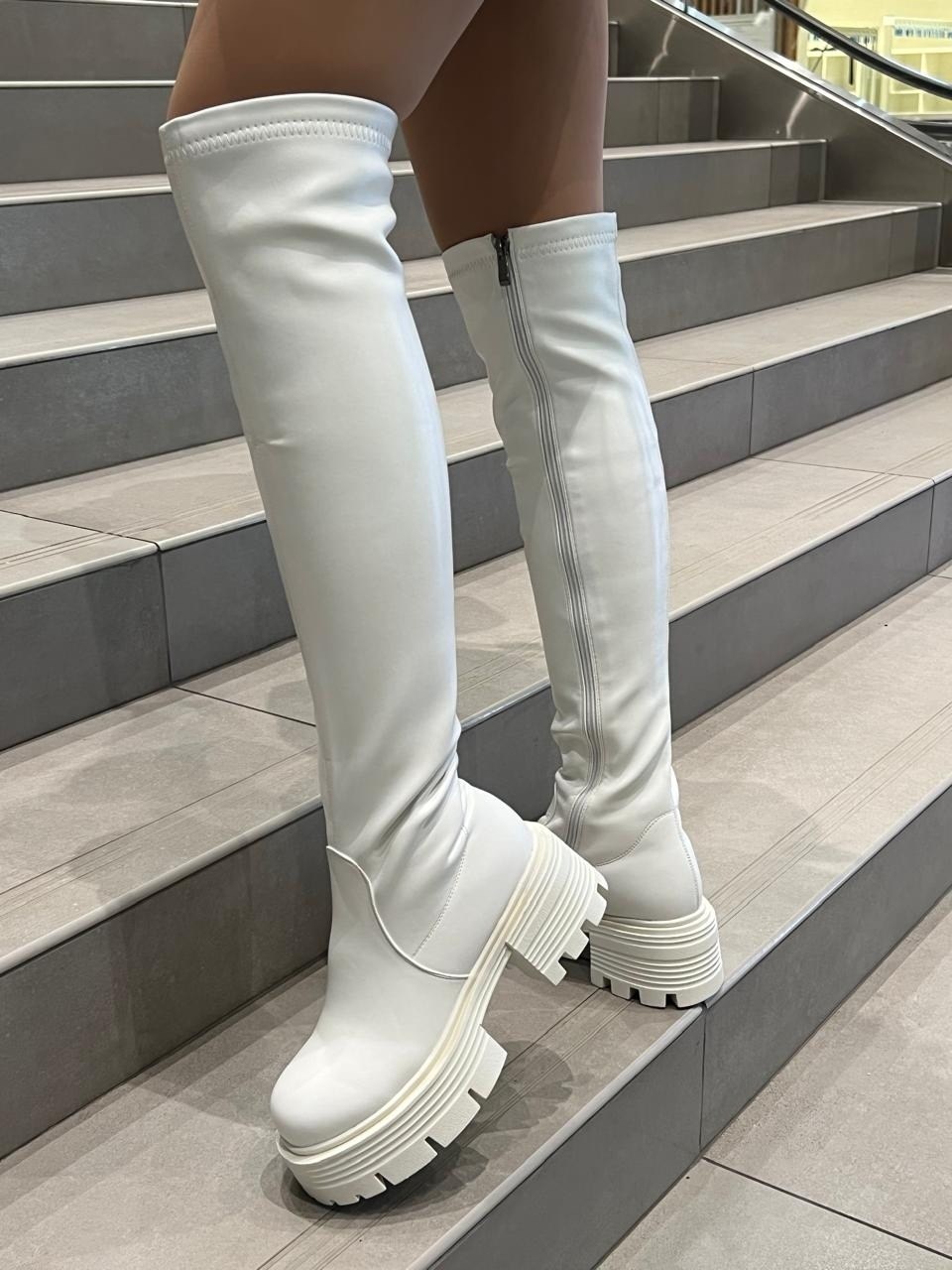 ботфорты женские,сапоги ботфорты,белые ботфорты,ботфорт,демисезонные ботфорты
