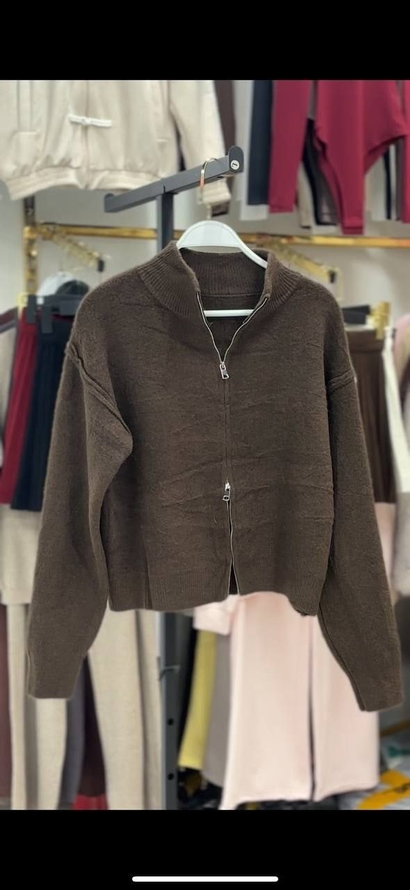 кофта кардиган,вязаные кардиганы,кардиган,кардиган коричневый,кардиган на молнии