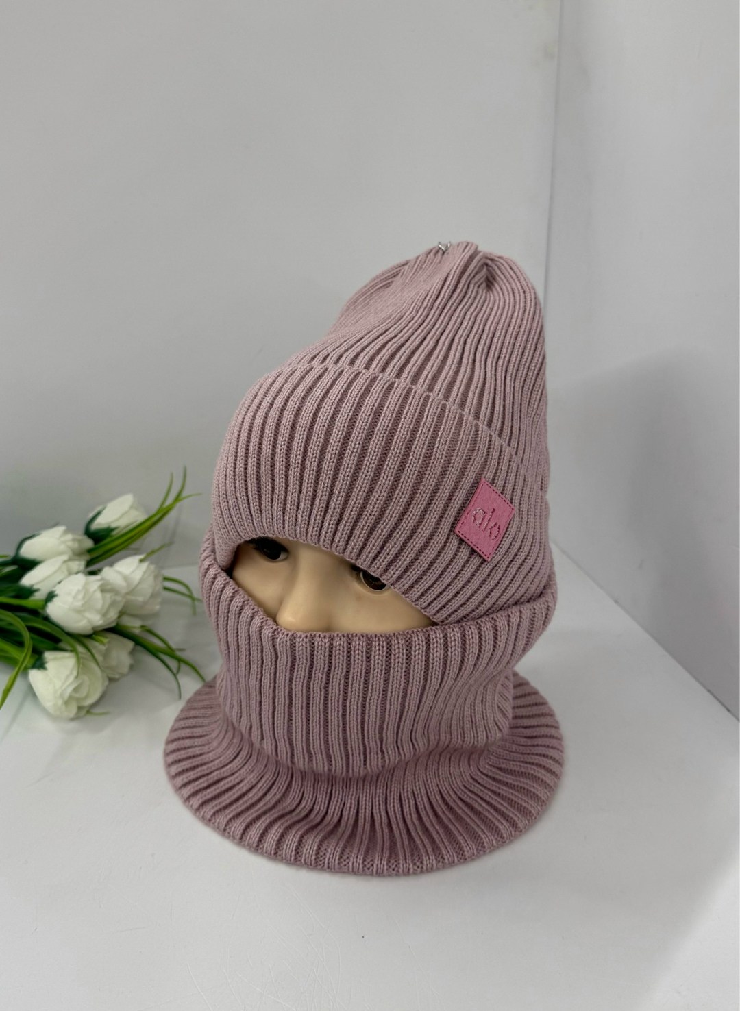 комплект шапка снуд,шапка и снуд,детский комплект шапка и снуд,шапка снуд для девочки,комплект шапка и снуд на флисе