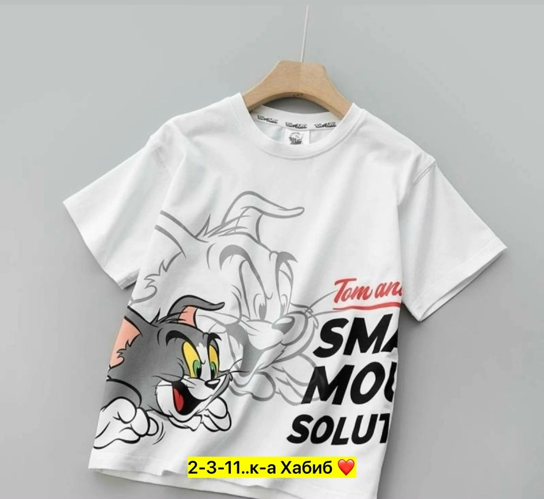 футболка для детей,детская футболка,футболка том и джерри,футболки и майки