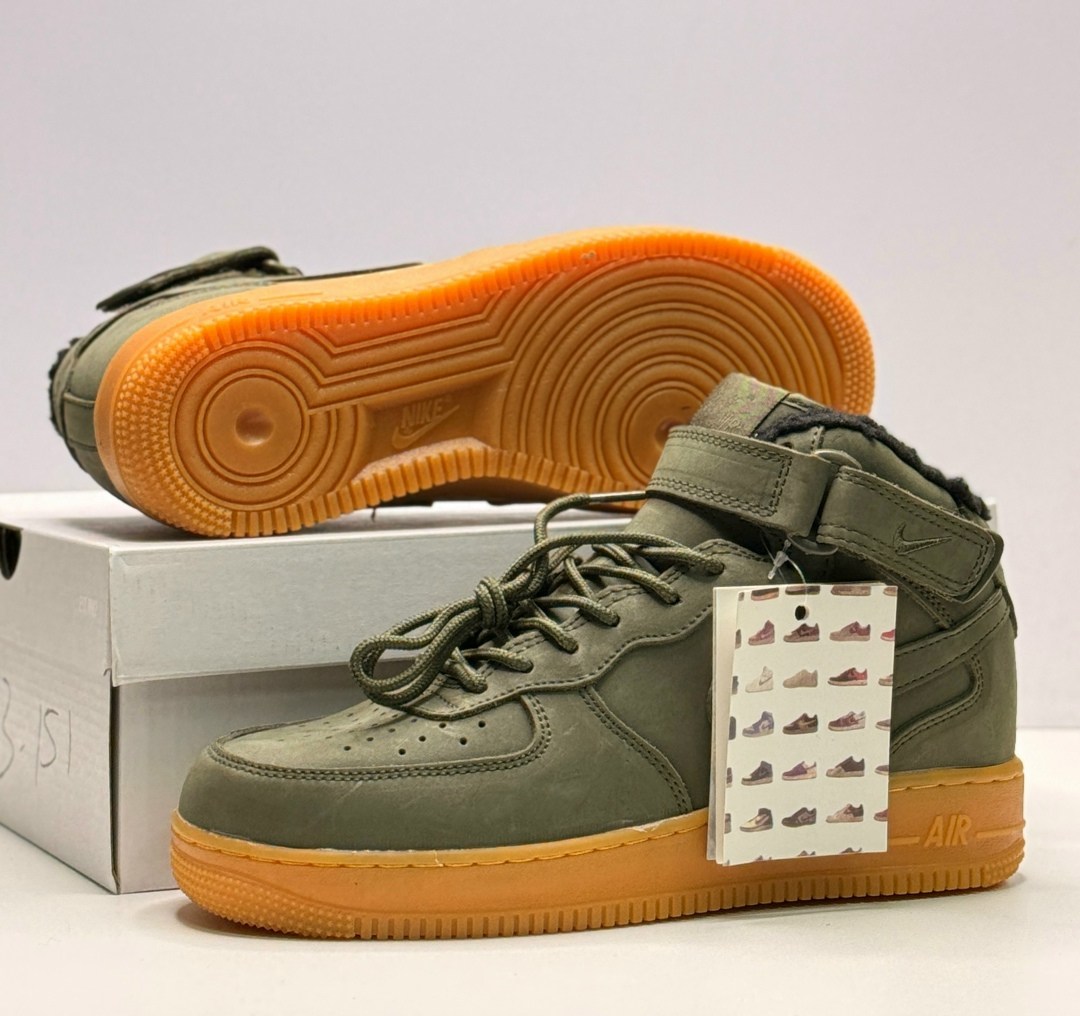 кросcовки nike air force 1,зимние кроссовки nike air force 1 mid,кроссовки nike air force 1 mid,nike air force 1 mid,nike air force 1 high green