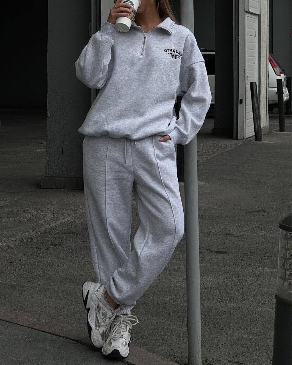 спортивные костюмы женские,свитшот и джоггеры,cпортивный костюм женский на флисе,костюм на флисе,женский костюм на флисе