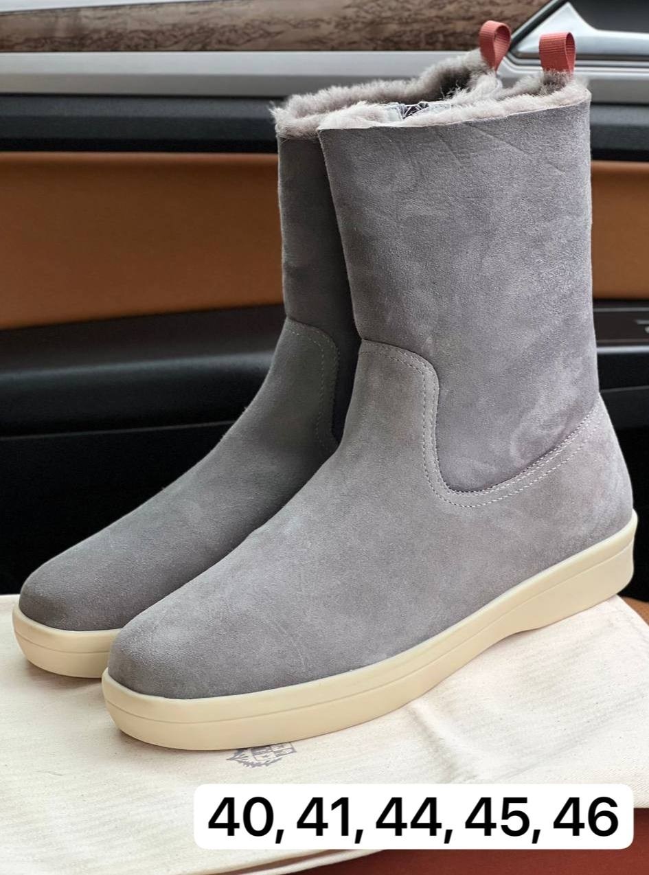 ,ботинки loro piana,замшевые ботинки,замшевые сапоги,зимние сапоги