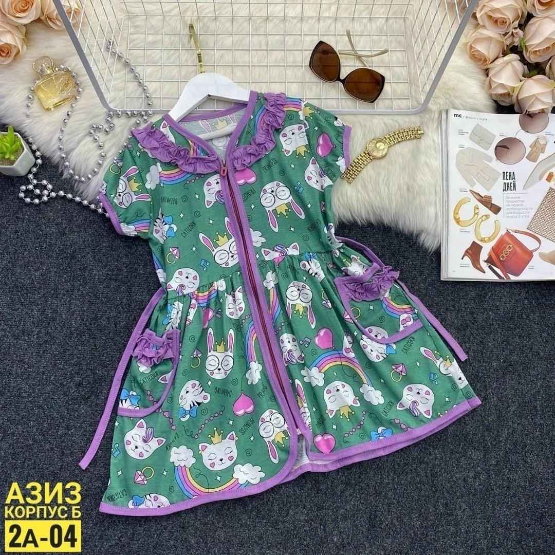 детский халат для девочек,платье для девочек,халат детский,халат для девочек,