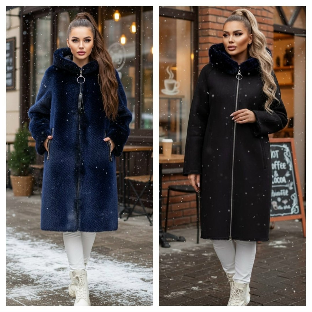 женская шуба,шуба искусственная,пальто синее,шуба чебурашка,пальто барашек