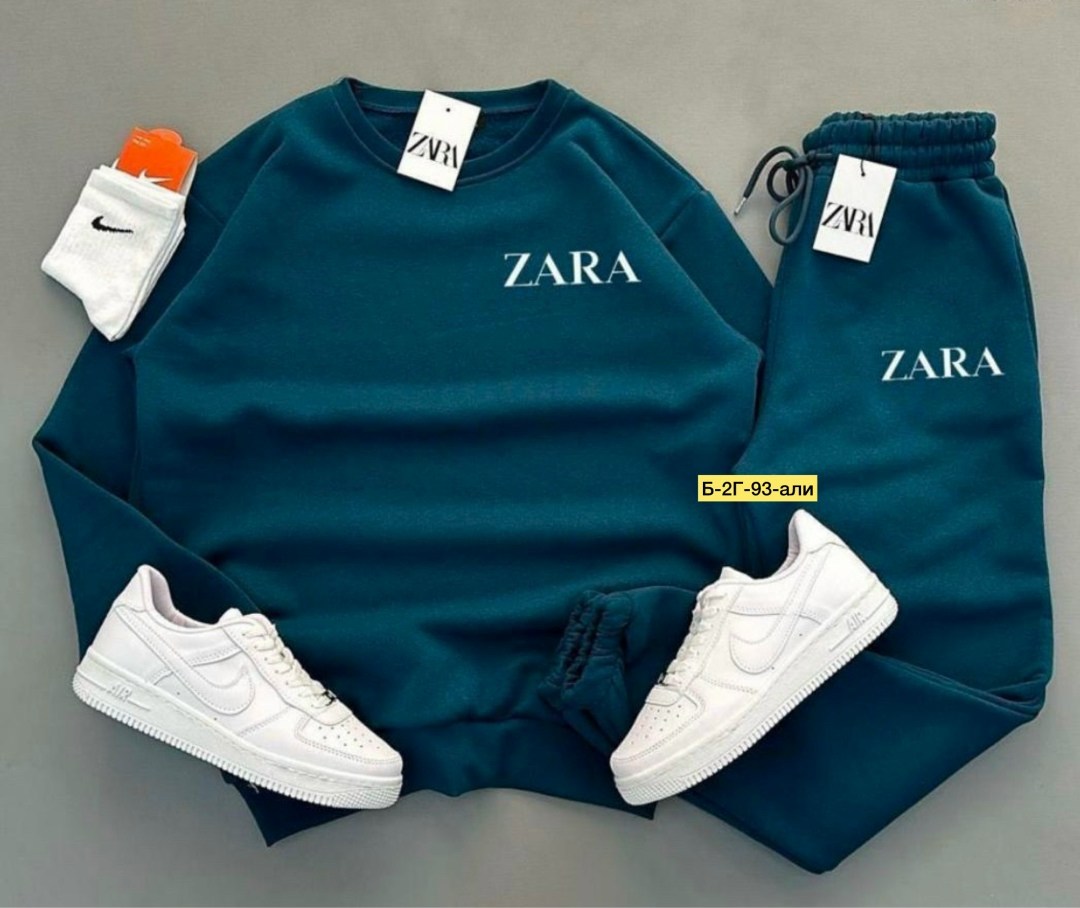 спортивный костюм zara,комплект одежды zara,костюм из трикотажа,свитшот и джоггеры,комплект костюм