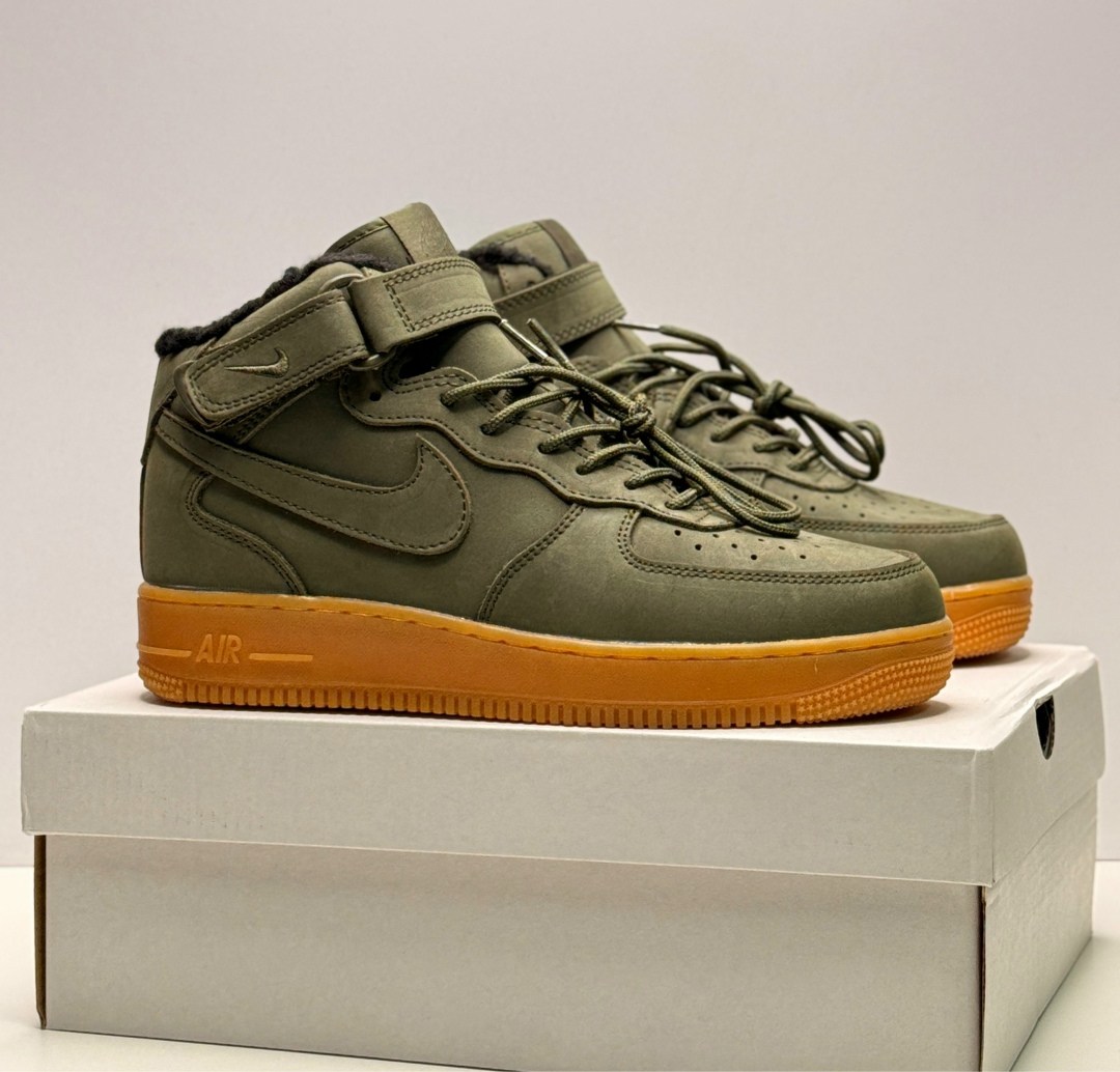 кросcовки nike air force 1,зимние кроссовки nike air force 1 mid,кроссовки nike air force 1 mid,nike air force 1 mid,nike air force 1 high green