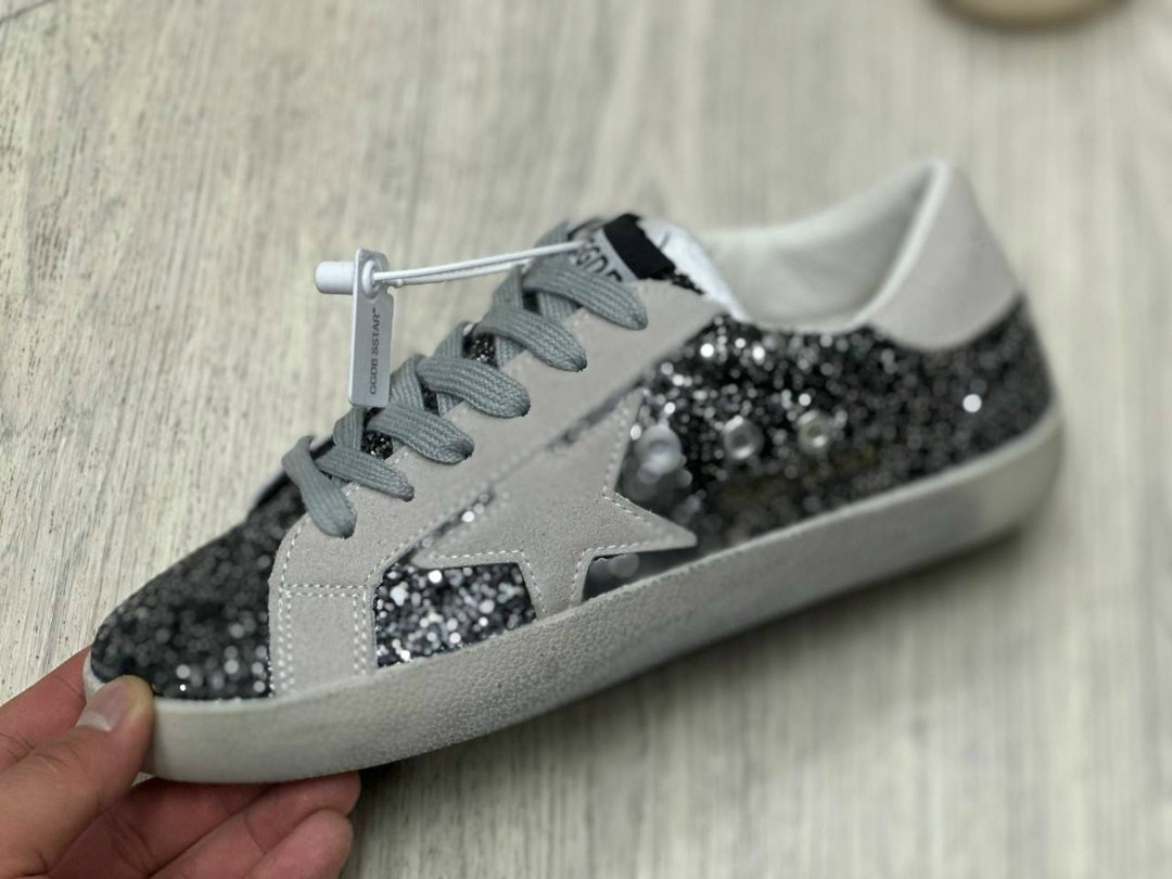 ,кеды golden goose,golden goose super star,блестящие кроссовки,golden goose кеды блестящие