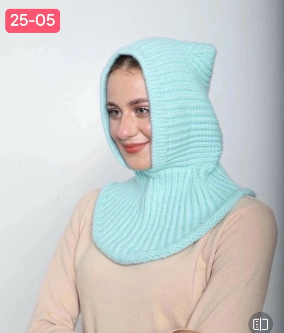 капор женский вязаный,капор,капор балаклава,шапка снуд,шапка женская вязаная