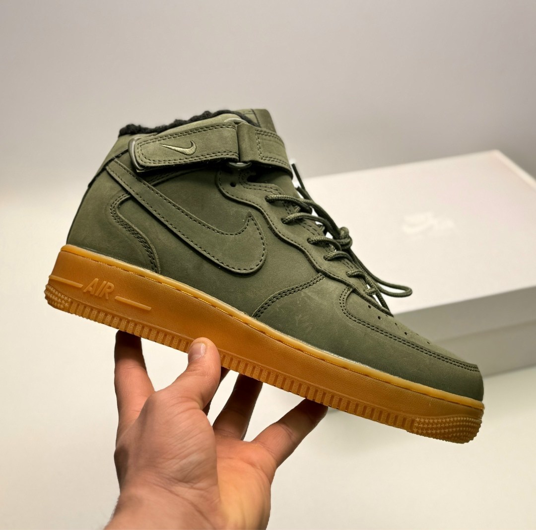 кросcовки nike air force 1,зимние кроссовки nike air force 1 mid,кроссовки nike air force 1 mid,nike air force 1 mid,nike air force 1 high green