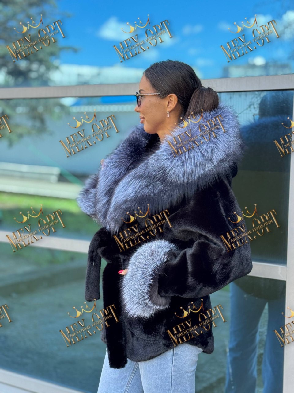 мех чернобурка,шубка,женская шуба,мех песец,куртка с мехом