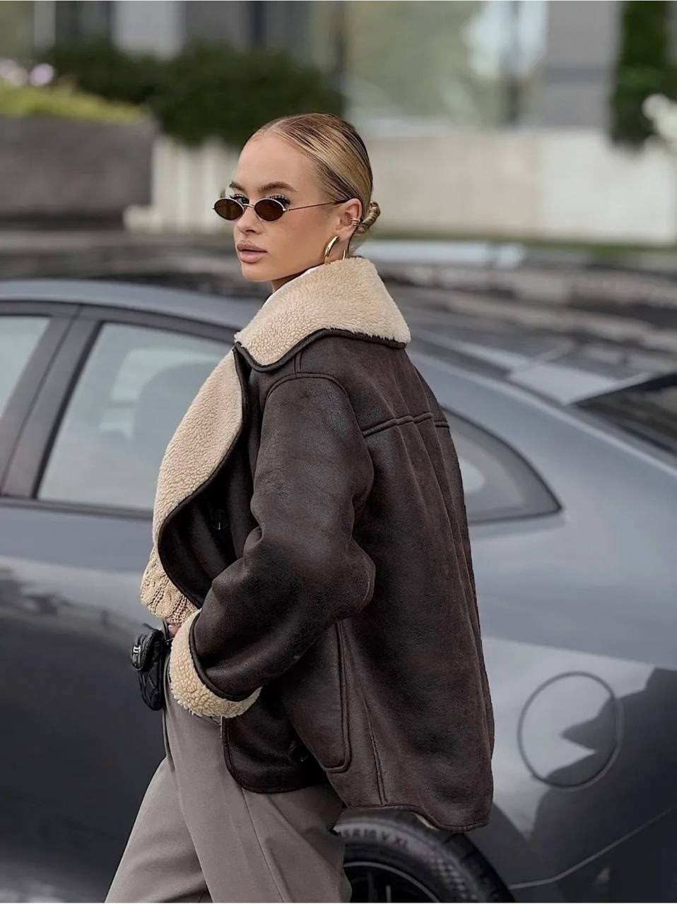 модные дубленки,стильная дубленка,повседневная куртка,стильная дубленка женская,теплая куртка