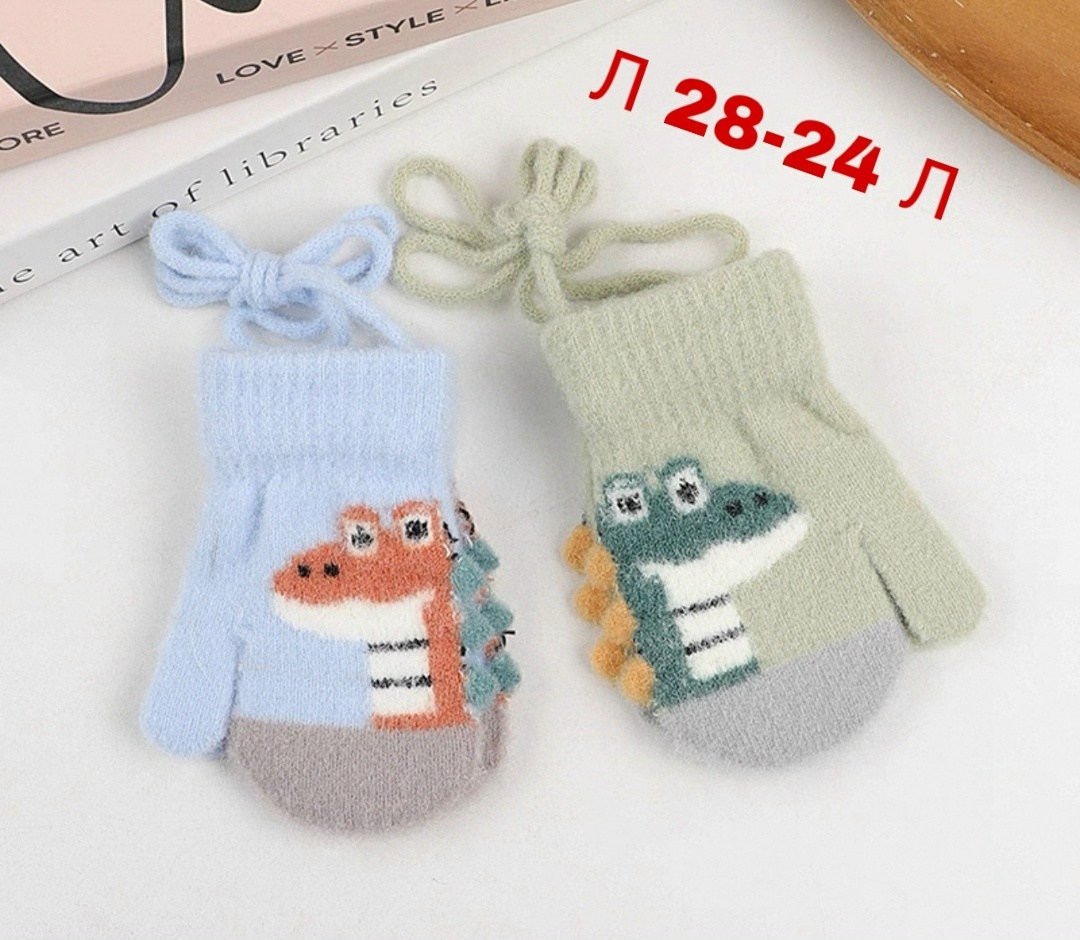 варежки детские,варежки детские на шнурке kim lin,варежки и перчатки,варежки для детей,варежки двойные