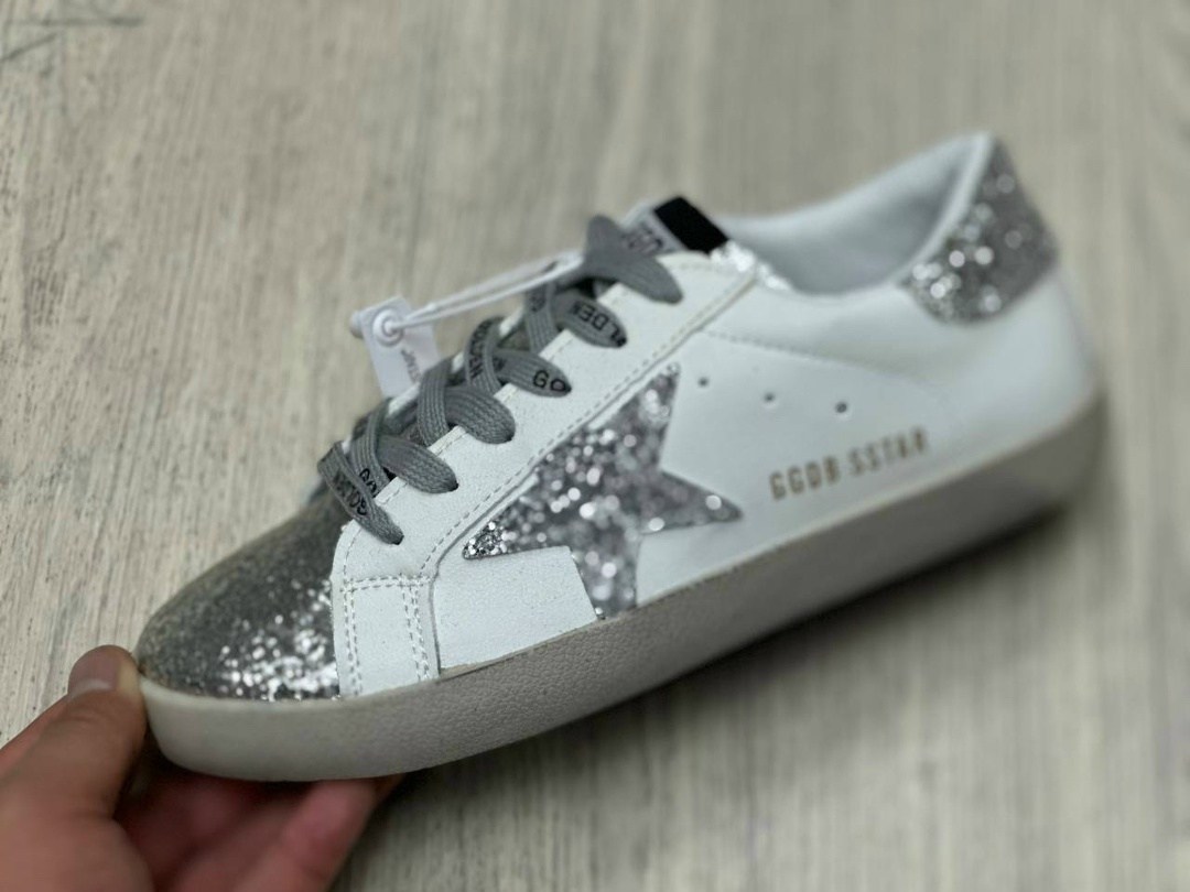 ,кеды golden goose,golden goose super star,блестящие кроссовки,golden goose кеды блестящие