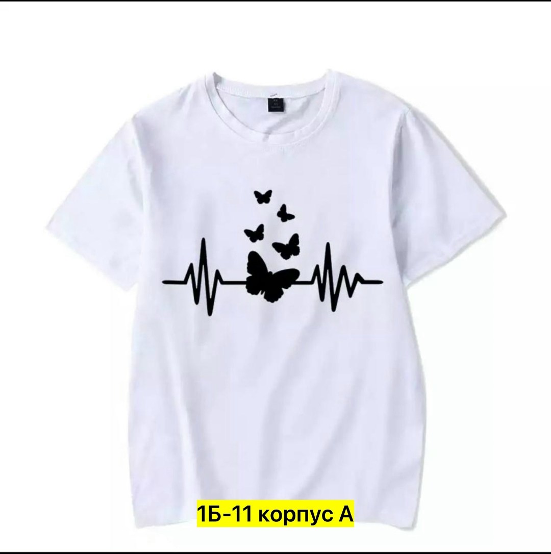 футболка с рисунком,женская футболка,футболки с принтом женские,футболка с принтом, футболка бабочка