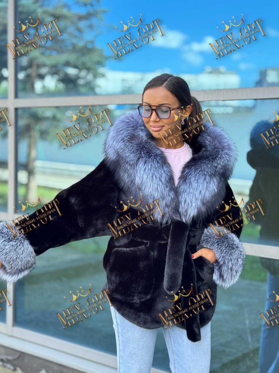 мех чернобурка,шубка,женская шуба,мех песец,куртка с мехом