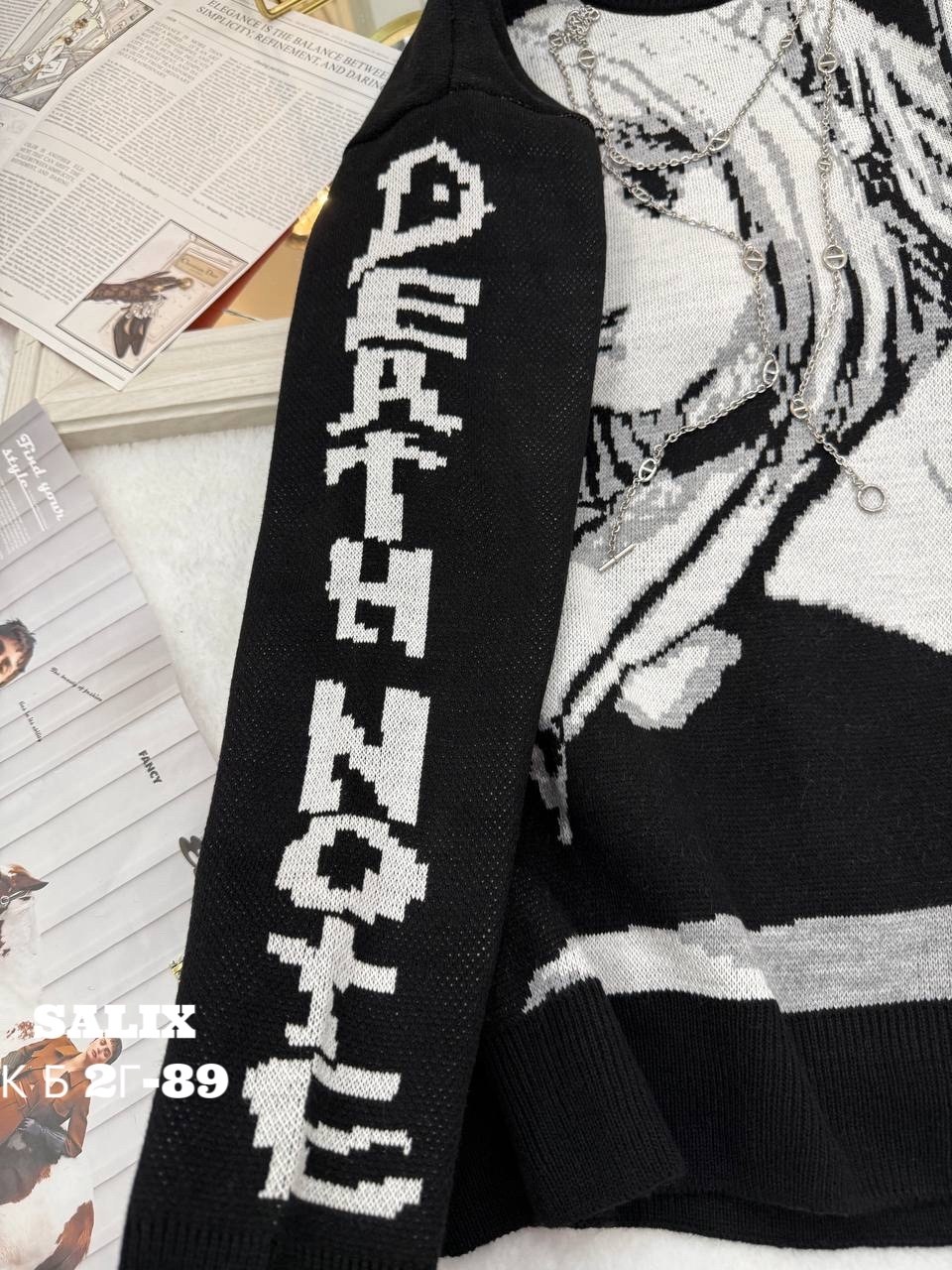 свитер аниме оверсайз,свитер молодежный,свитер,свитер с аниме принтом,свитер с принтом