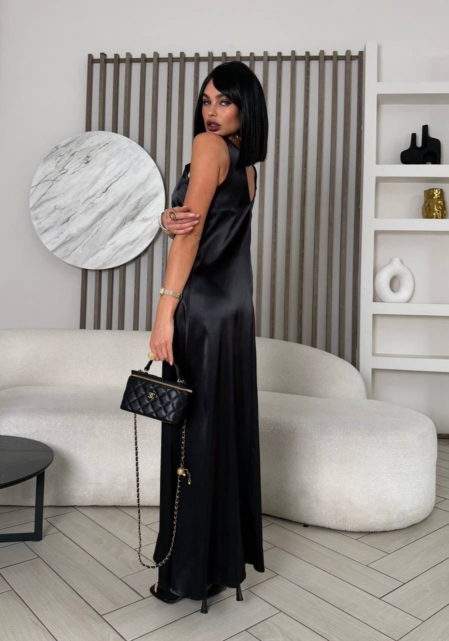 платье атласное,шелковое платье комбинация,шелковое платье,платье комбинации,длинное платье