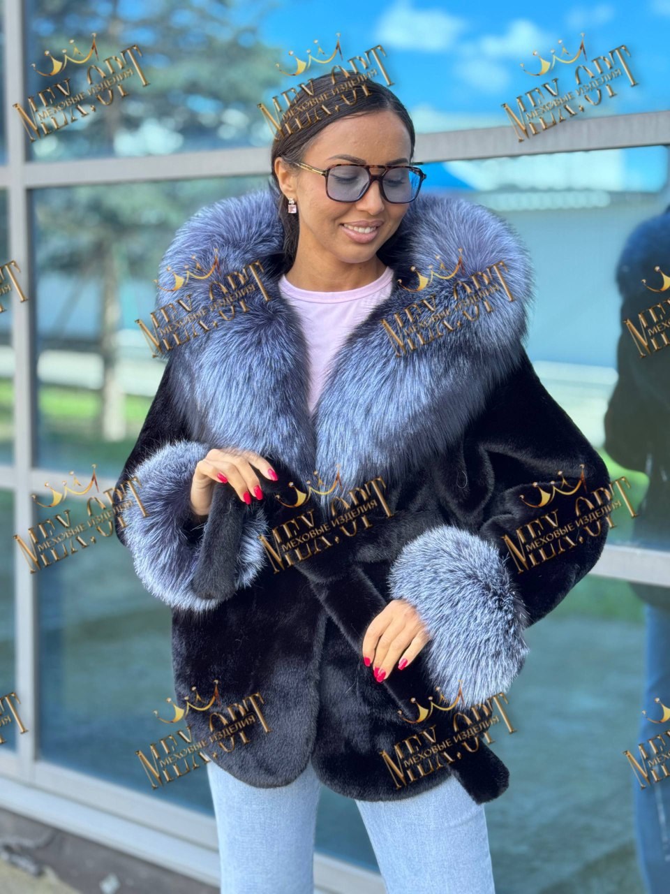 мех чернобурка,шубка,женская шуба,мех песец,куртка с мехом