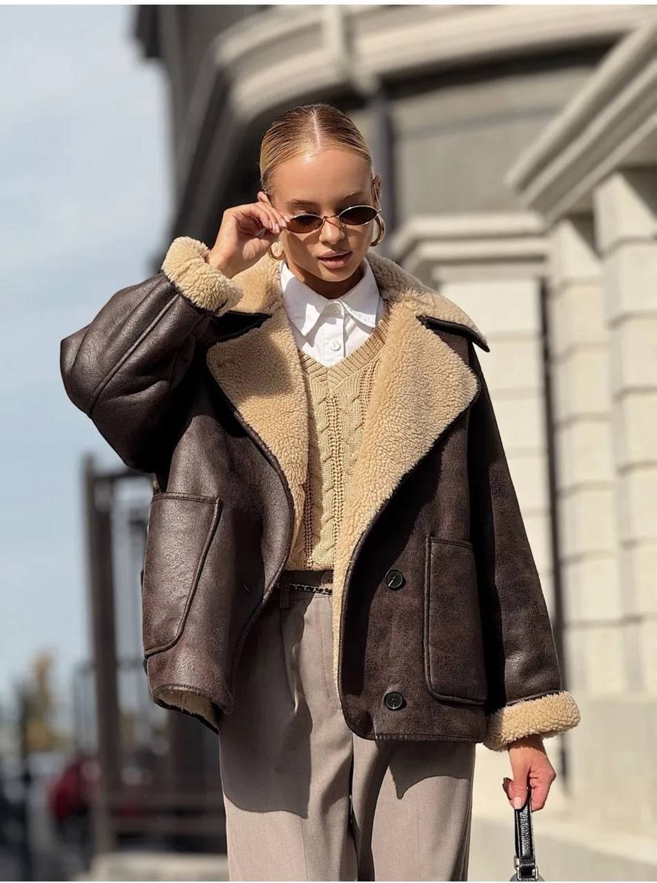 модные дубленки,стильная дубленка,повседневная куртка,стильная дубленка женская,теплая куртка