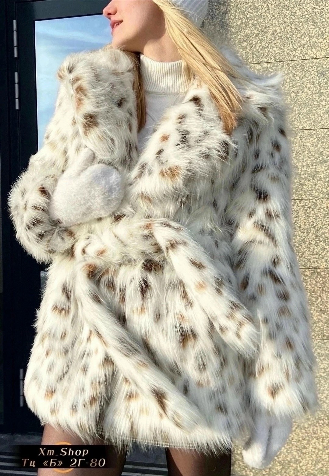 шуба под рысь,шуба рысь,шуба из рыси,эко шуба рысь,шуба из экомеха под рысь