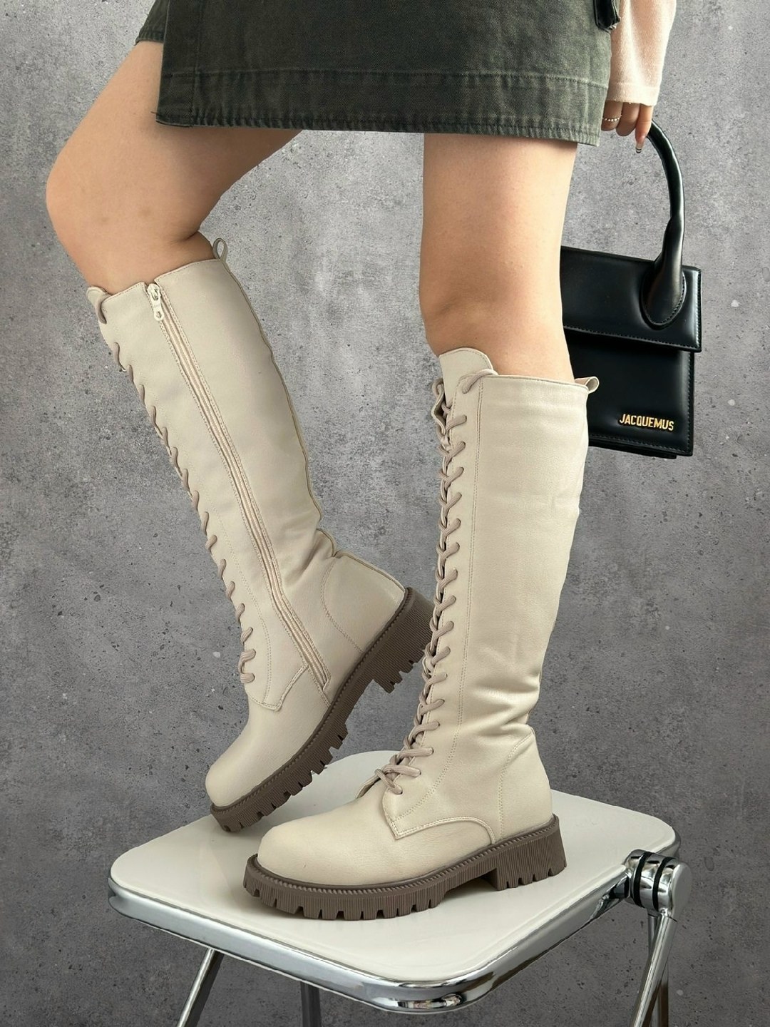 ,сапоги женские зимние,сапог женский,сапоги прада белые высокие,бежевые сапоги