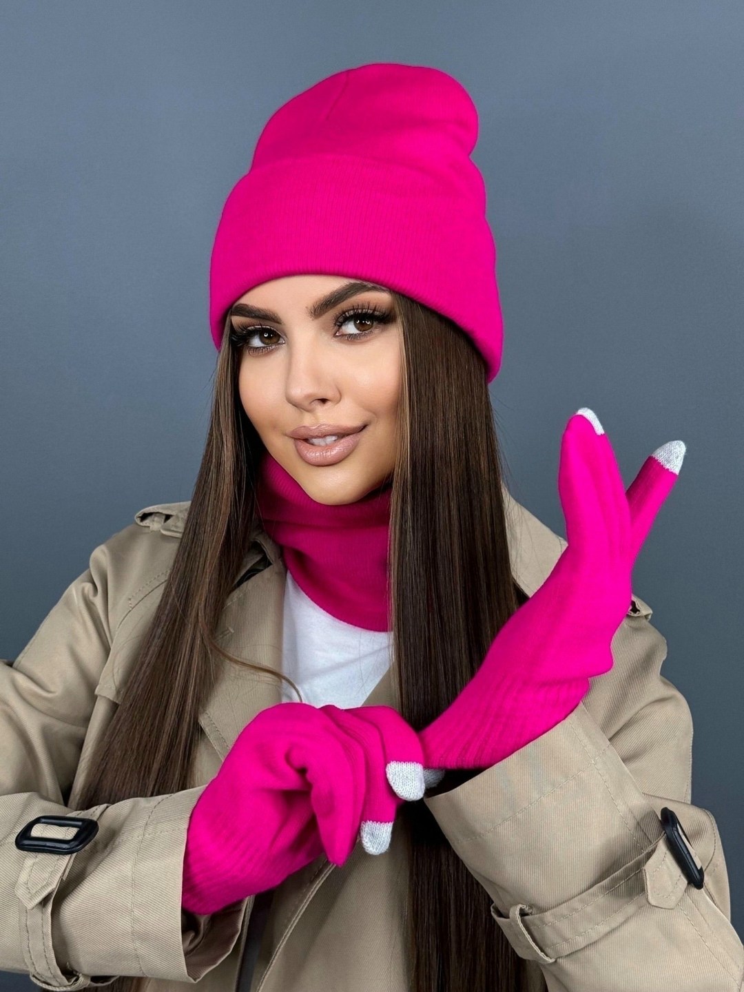 женский комплект шапка,комплект шапка снуд перчатки,шапка снуд комплект,шапка снуд перчатки,женская трикотажная шапка