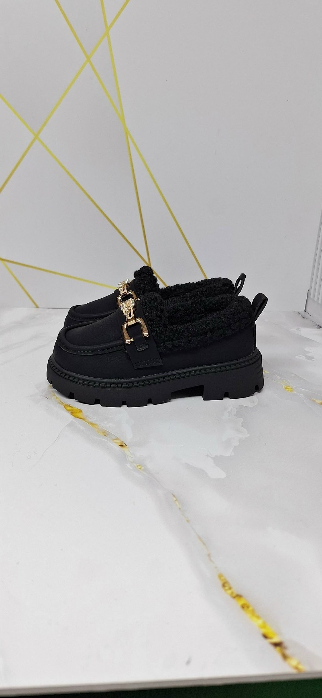 ,женские лоферы,меховая ,женская , теплая